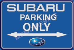 Subaru Parking Only - Landscape - Classic Metal Sign