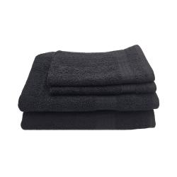 Eqyptian Collection Towel -440GSM -2 Guest Towels 2 Bath Towels -black
