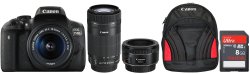 Canon EOS 750D Triple Lens Value Bundle