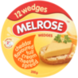 Cheddar Flavoured Full Cream Cheese Wedges 200G