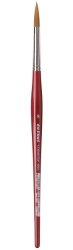 Da Vinci Watercolor Series 5580 Cosmotop Spin Paint Brush Round Synthetic With Red Handle Size 6