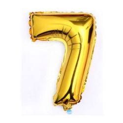 Bright Gold Foil Number Balloon 40" 101cm Large - 7