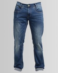 KG Slim Leg Washed Denim Jeans Indigo 