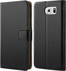 HOOMIL Case Compatible Samsung Galaxy S6 Premium Pu Leather Flip Wallet Phone Case Samsung