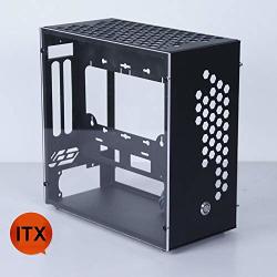 Itx Mid Tower Gaming PC Computer Case Metal MINI Mother Board PC Case Support Sfx Power Supply Transparent Acrylic Side Panel