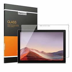 Megoo Glass Screen Protector Designed For Surface Pro 7 2019 - Ultra-thin 0.25MM For Extreme Touch Sensitivity Precise Cutouts And Works With Surface Pen