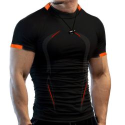 T Shirts For Men Compression Shirts Quick Drying Activewear Gym Tops