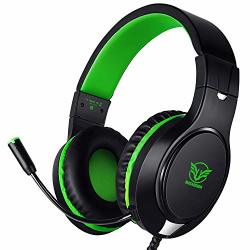Karvipark H-10 Gaming Headset For Xbox ONE PS4 PC NINTENDO Switch|noise Cancelling Bass Surround Sound Over Ear 3.5MM Stereo Wired Headphones With MIC For Clear Chat