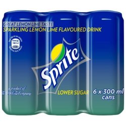 Sprite Soft Drink Can 6X300ML