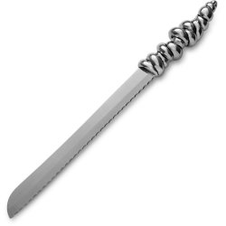 Carrol Boyes Pewter Bread Knife Wound Up