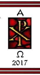 Red Px Paschal Candle - 70 X 600MM