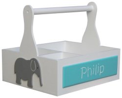 Personalised Elephant Compactum Caddy