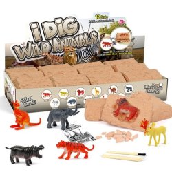 12PC Junior Dig Kit - Wild Animals