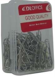 Silver 28MM Paper Clips Plastic Tub Of 100 Pieces- Bind And Organise Loose Papers Or Cash Together Silver Nickel Plated Paper Clips Storage