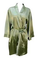 Women's Mint Green Bride Bridesmaids Satin Kimono Wedding Robes Sleepwear