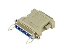Male to Female M/F Molded Centronics Parallel Printer Adapter Gender Changer Coupler RS-232 SCSI InstallerCCTV DB25 25 Pin Male to Cn36 26 Pin Female