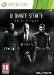 Ultimate Stealth Triple Pack - Thief Hitman Absolution & Deus Ex Human Revolution Xbox 360 Dvd-rom Xbox 360
