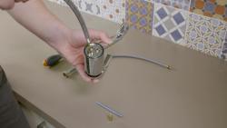 Loa Kitchen Mixer Tap Brushed Nickel H36.1CM Spout Reach 25CM