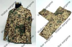 German Army Desert Flecktarn Camoflauge Uniform Set Jacket + Pants Size: Large