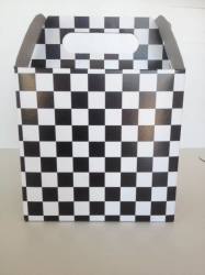 Checker Black And White Party Box