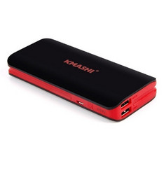 10000MAH Dual USB Portable Powerbank Charger Black red