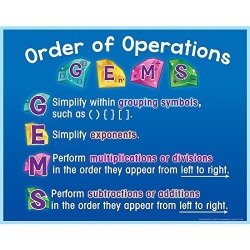 G.e.m.s. Order Of Operations Poster