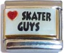 CL91 - Love Skater Guys Italian Charm