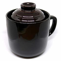 Rice Cooking Mug Black For 1 Cup Microwave Rice Cooker Japan Import
