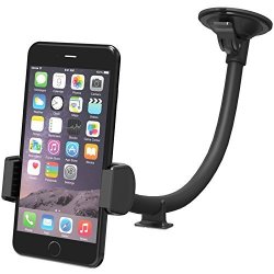 Vava Phone Holder For Car Windshield With One Hand Operation Long Arm Car Phone Mount For Iphone 6 S 7 Plus 8 X And Android