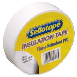 Sellotape - 10M White Insulation Tape
