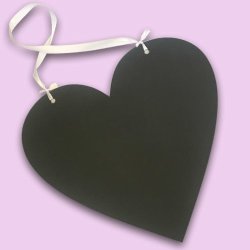 Heart Shaped Chalkboard Sign