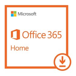 Microsoft Office 365 Home 5 PC or Mac License 1-Year Subscription Download