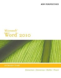 New Perspectives On Microsoft Word 2010: Introductory New Perspectives Series: Individual Office Applications