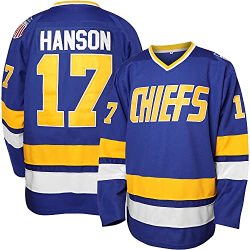Kobejersey Hanson Brothers Jersey,Charlestown Chiefs 16,17,18 Slap Shot Ice Hockey Movie Jersey