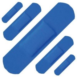 X-ray Detectable Blue Waterproof Plasters Box 100
