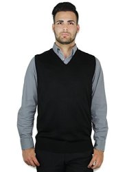 Blue Ocean Solid Color Sweater Vest-small