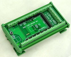 Electronics-salon Din Rail Mount Screw Terminal Block Adapter Module For Arduino MEGA-2560 R3.