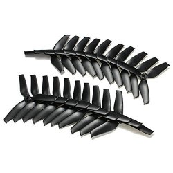 10 Pairs Racerstar 5X4.2 5042 Tri-blade Propellers Racing Quadcopter Drone Props Black