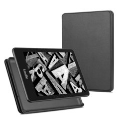 Amazon Kindle 2021 Premium Slim Thin Light Pu Leather Protective Flip Cover Gray