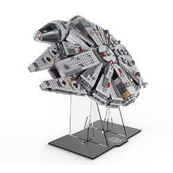 Acrylic Display Stand For Lego Millennium Falcon 75105 Star Wars Building Block Model Set Transparent Clear Display Holder Vertical Durable Stable Display Bracket Stand