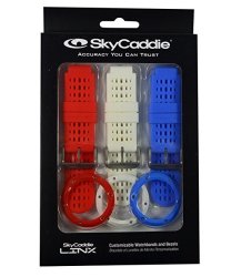 Skycaddie Pack Of Three Bands And Bezels For Linx Gps Watch Customisable Screwdriver Included