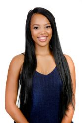 Long Size Beautiful Synthetic Hair Front Lace Wig Lace U-p Gina 1B