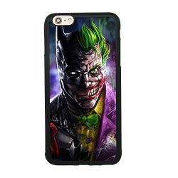 Batman And Joker Arkham Knight Theme Case For Iphone 6 PLUS 6S Plus 5.5 Inch Tpu Silicone Gel Edge + PC Bumper Case Skin Protective