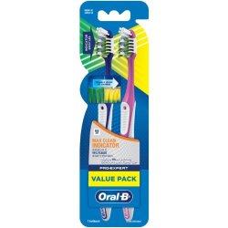 Oral-B Pro-expert Maxi-clean Indicator Toothbrush Soft 2 Pack