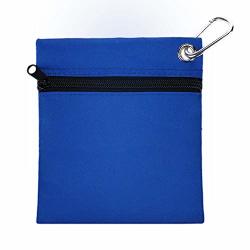 Vobor Golf Tee Pouch - Golf Tee Pouch Bag Nylon Zipper Golf Tee Ball Storage Bag Holder With Carabiner Golfing Accessories