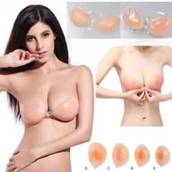 Hot Silicone Self-adhesive Stick On Gel Invisible Push Up Strapless Bra Backless