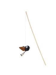 Hunter 9cm Plush Bird Cat Toy with Dangler with Sound