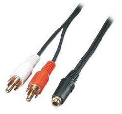Lindy 3.5mm Stereo Female - 2 Rca Male Cable
