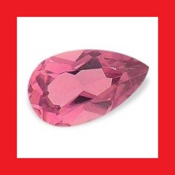 Tourmaline - Rich Pink Pear Facet - 0.160cts