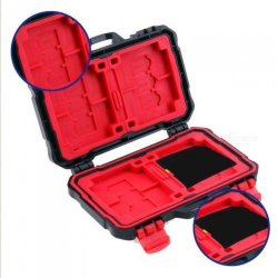 MEMORY Card Case Holder For 4 Cf 8 Sd Card Sdxc Mspd Xd 12 Tf T-flash Storage Box Protector Case Wat